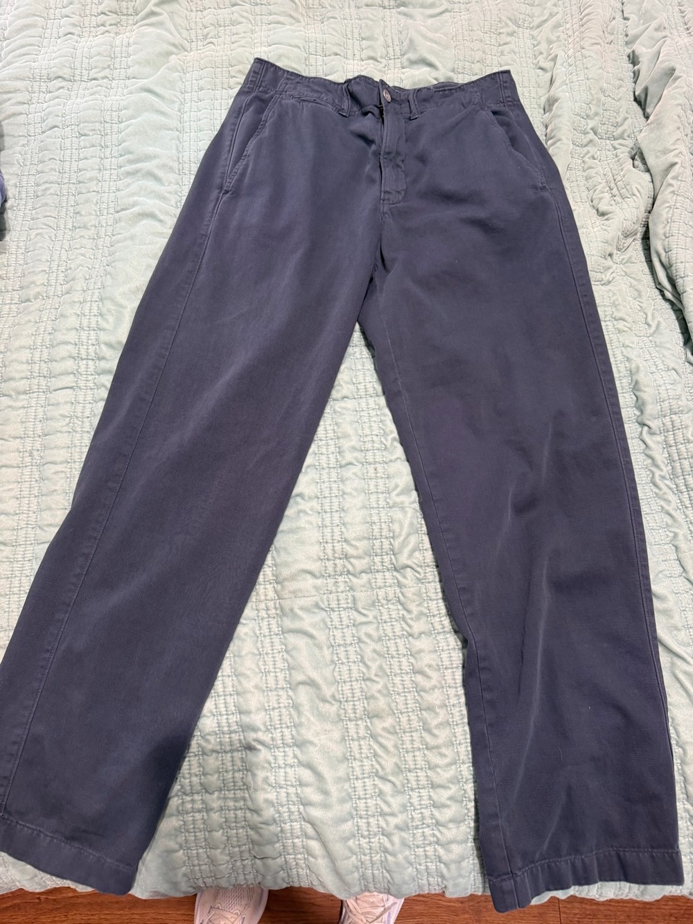 Women’s  Navy Straight-Leg Casual trousers